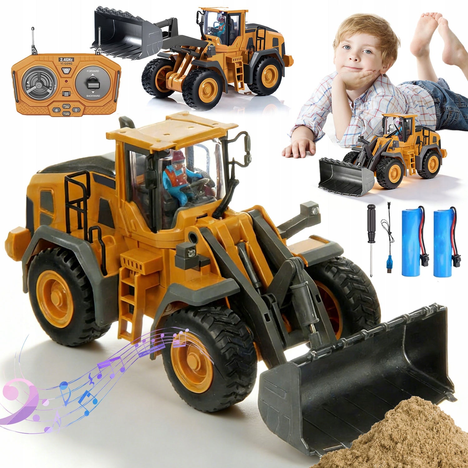 BULLDOZER RC BULLDOZER REMOTE CONTROLLED CONSTRUCTION MACHINE EXCAVATOR GIFT