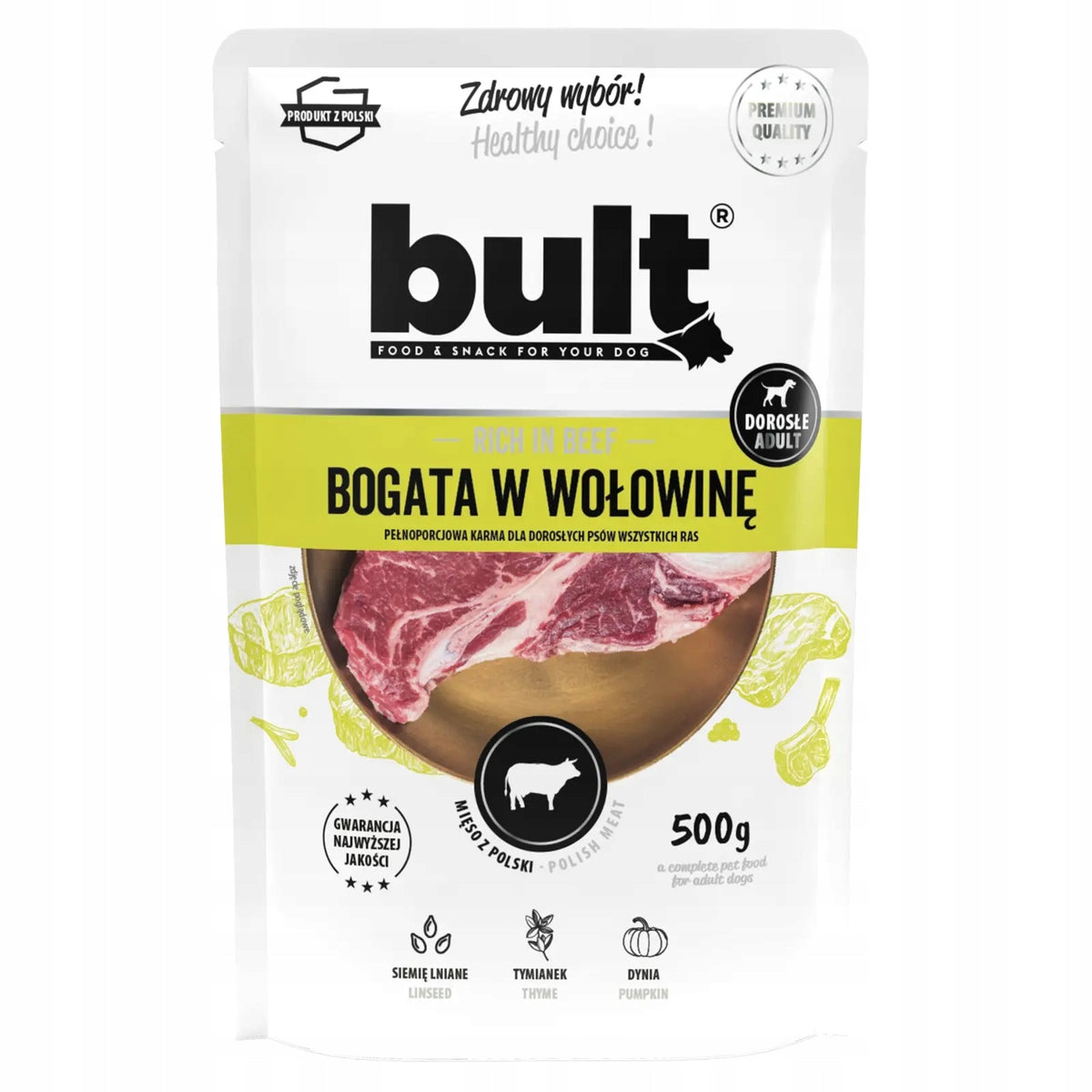 BULT WET FOOD IN A SACHET FOR A DOG RICH IN BEEF 10x500g Manufacturer code 5903802476064