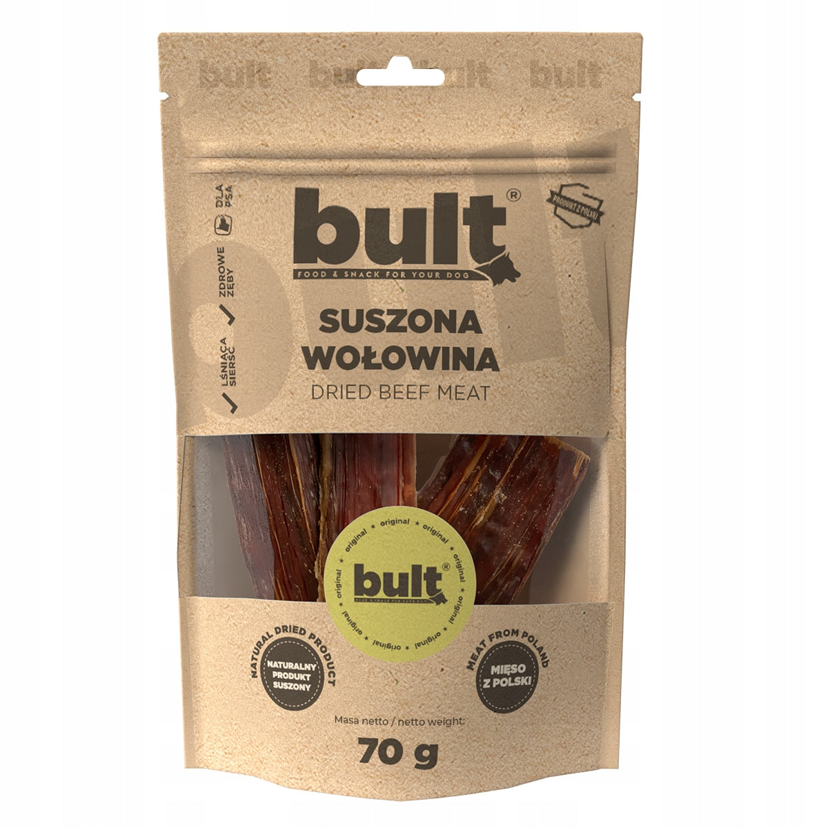BULT natural dog teether Beef 70g