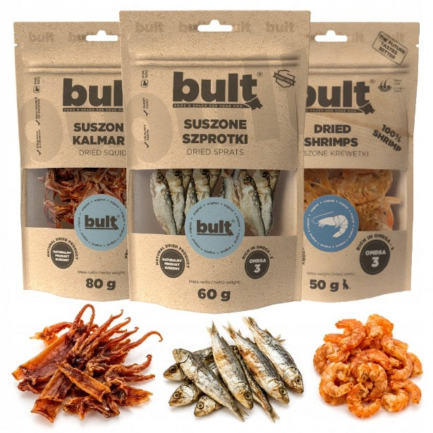 BULT natural dog teether mix Fish 3 el. Dried Without Preservatives