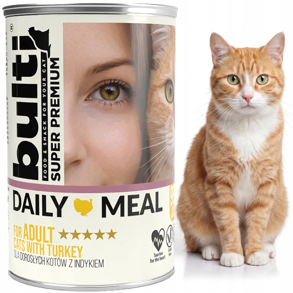 BULTI Daily Meal Adult wet cat food Turkey 400g Brand Bulti