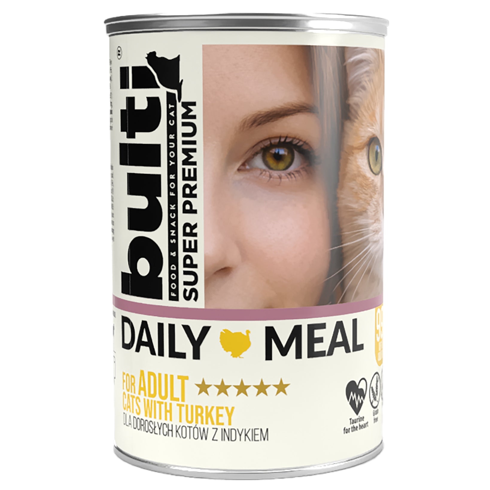 BULTI Daily Meal Adult wet cat food Turkey 400g