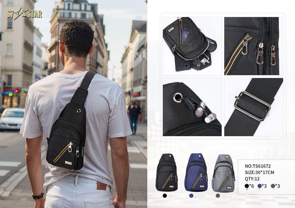 BUM BAG BACKPACK ONE SHOULDER BAG CROSSBODY SACHET URBAN MEN