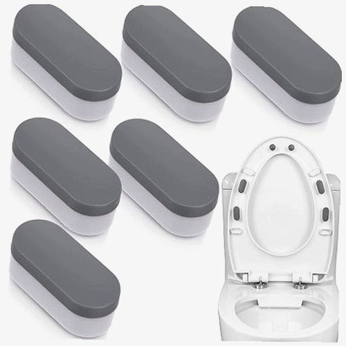 BUMPERS FOR TOILET SEAT ABS TPE SELF-ADHESIVE UNIVERSAL 6 PCS.