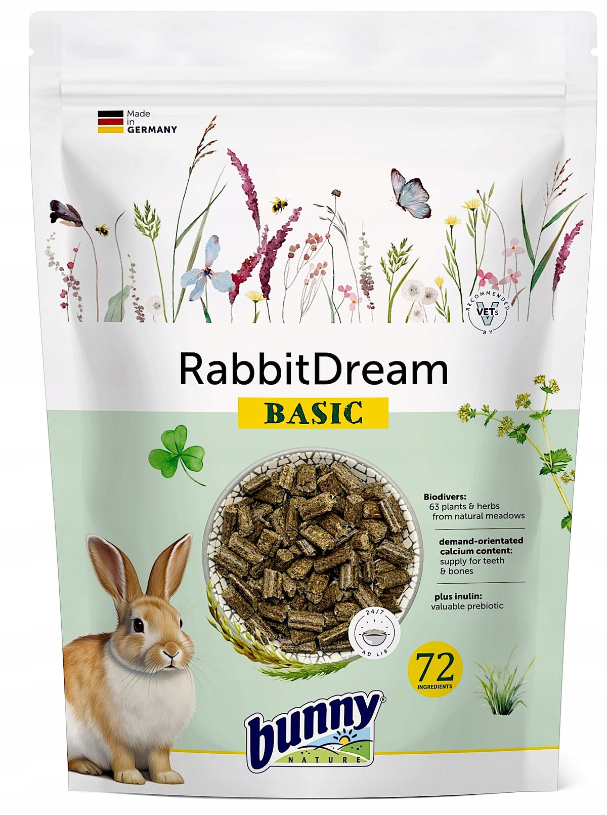 BUNNY NATURE Rabbit Dream BASIC 600 g - adult rabbit food