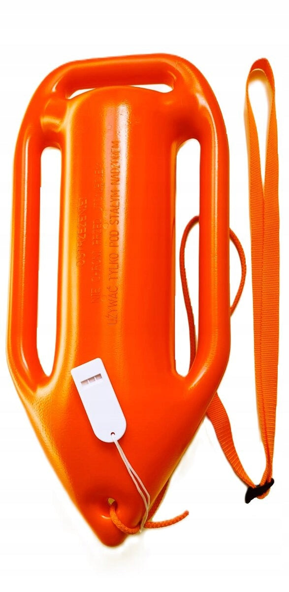 BUOY AND WHISTLE SWIMMING SAFETY SET BOARD with adjustable strap