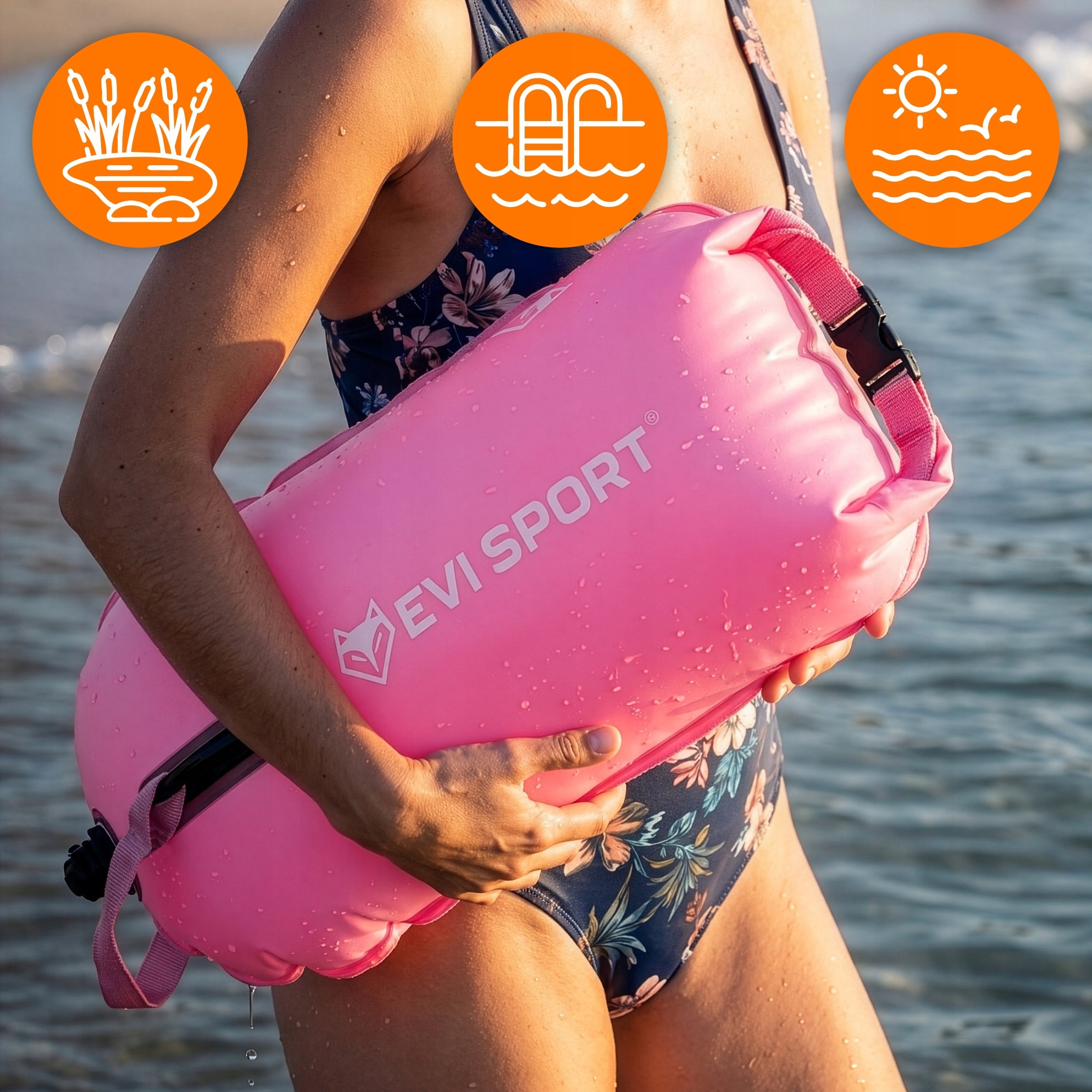 BUOY BELAY BUOY FOR SWIMMING INFLATABLE DRY CHAMBER WATERPROOF BAG For swimming