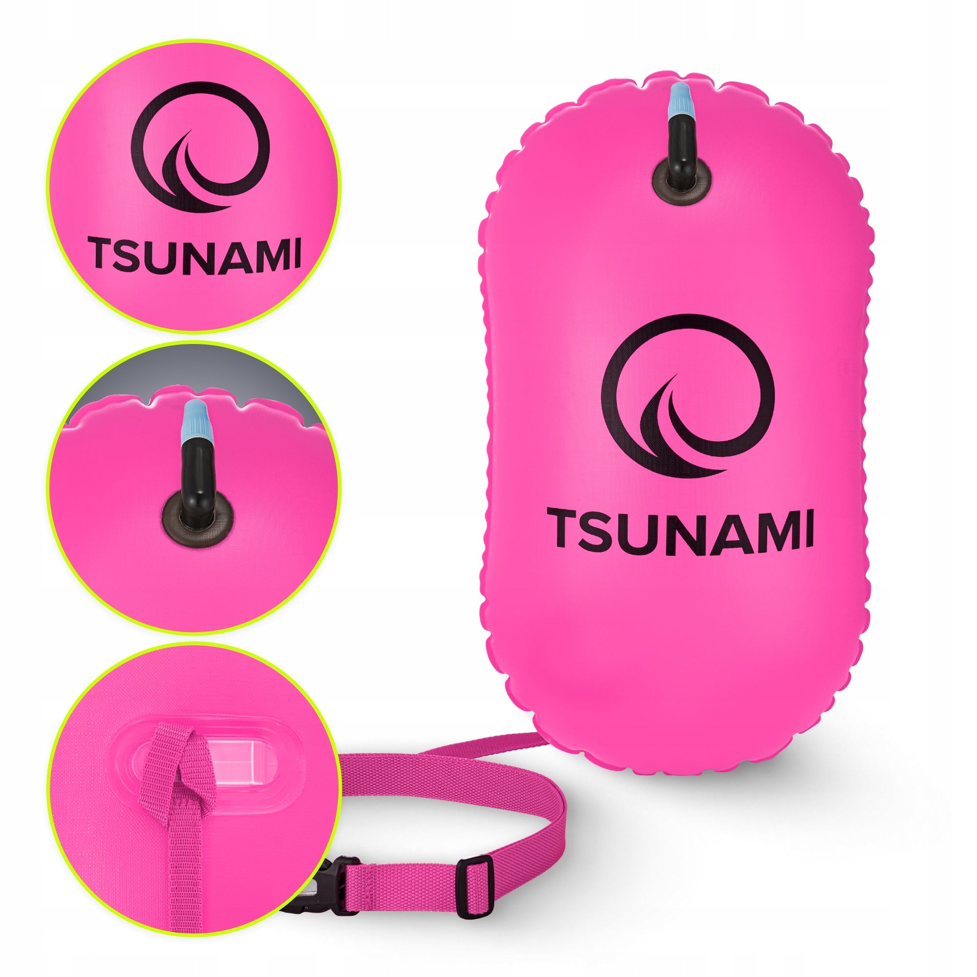 BUOY SAFETY BUOY INFLATABLE FOR SWIMMING DRY POCKET TSUNAMI BASIC Manufacturer code Bojka BASIC różowa