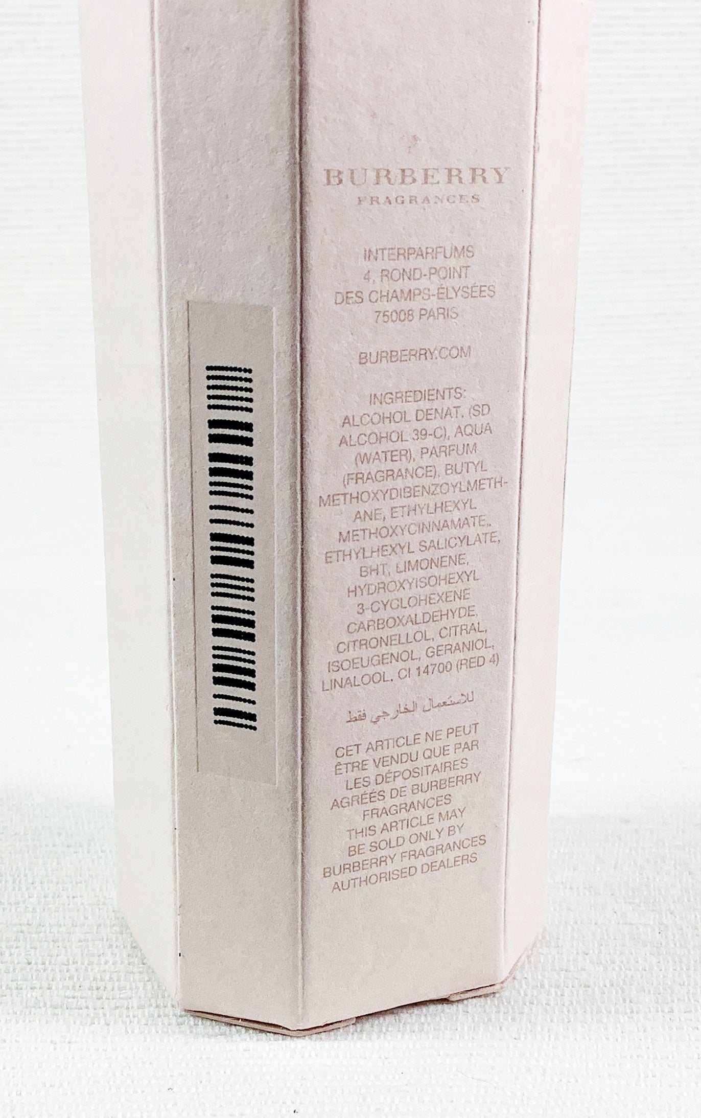 BURBERRY BODY TENDER 85 ML EAU DE TOILETTE UNIQUE Packaging status original