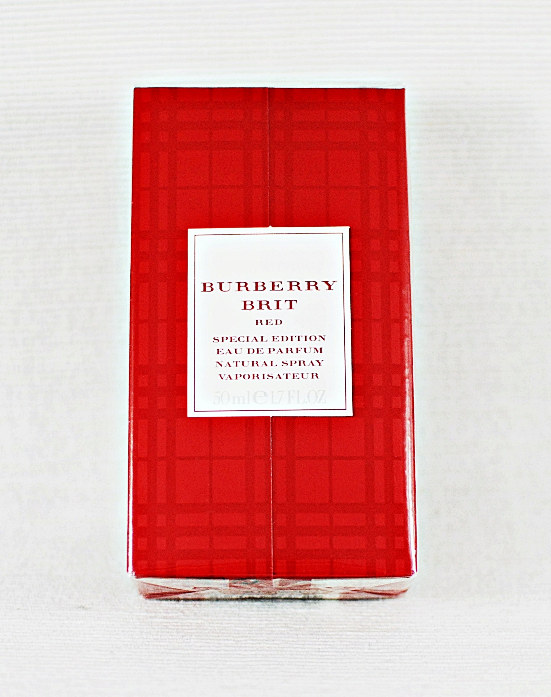 BURBERRY BRIT RED EDITION 50 ML EAU DE PARFUM UNIQUE Packaging status original