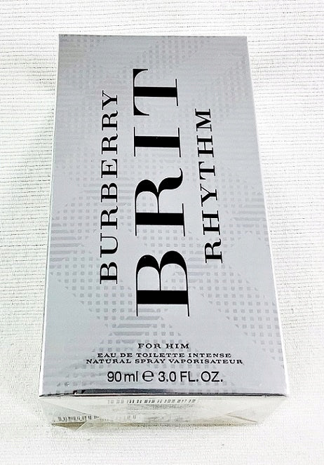 BURBERRY BRIT RHYTHM INTENSE FOR HIM 90 ML EAU DE TOILETTE UNIQUE Packaging status original
