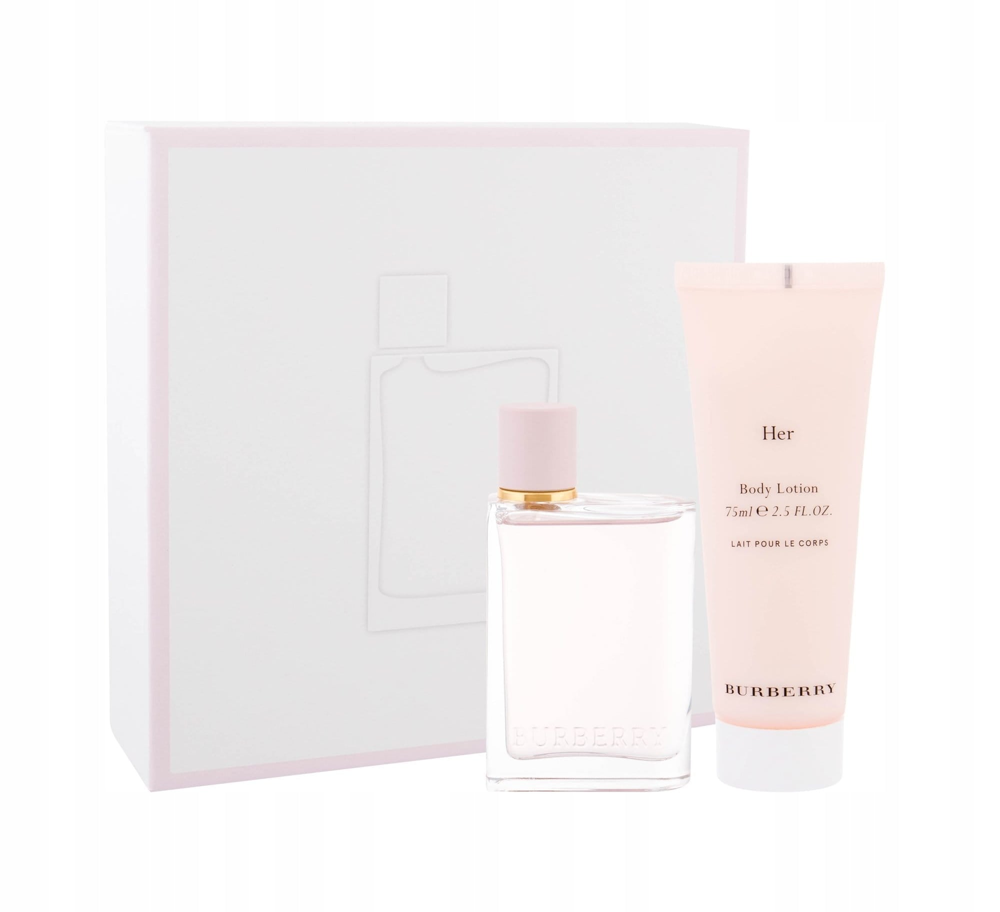BURBERRY BURBERRY HER - EDP 50 ML + BODY LOTION 75 ML FOR WOMEN Packaging status original