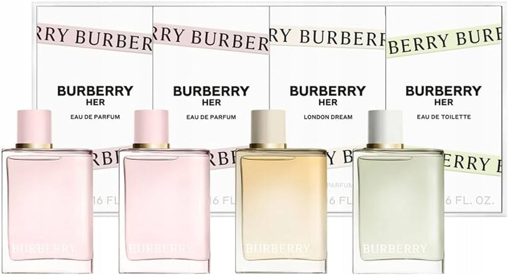 BURBERRY HER, MINIATURE SET, MINI PERFUME, 4x5ML Packaging status original