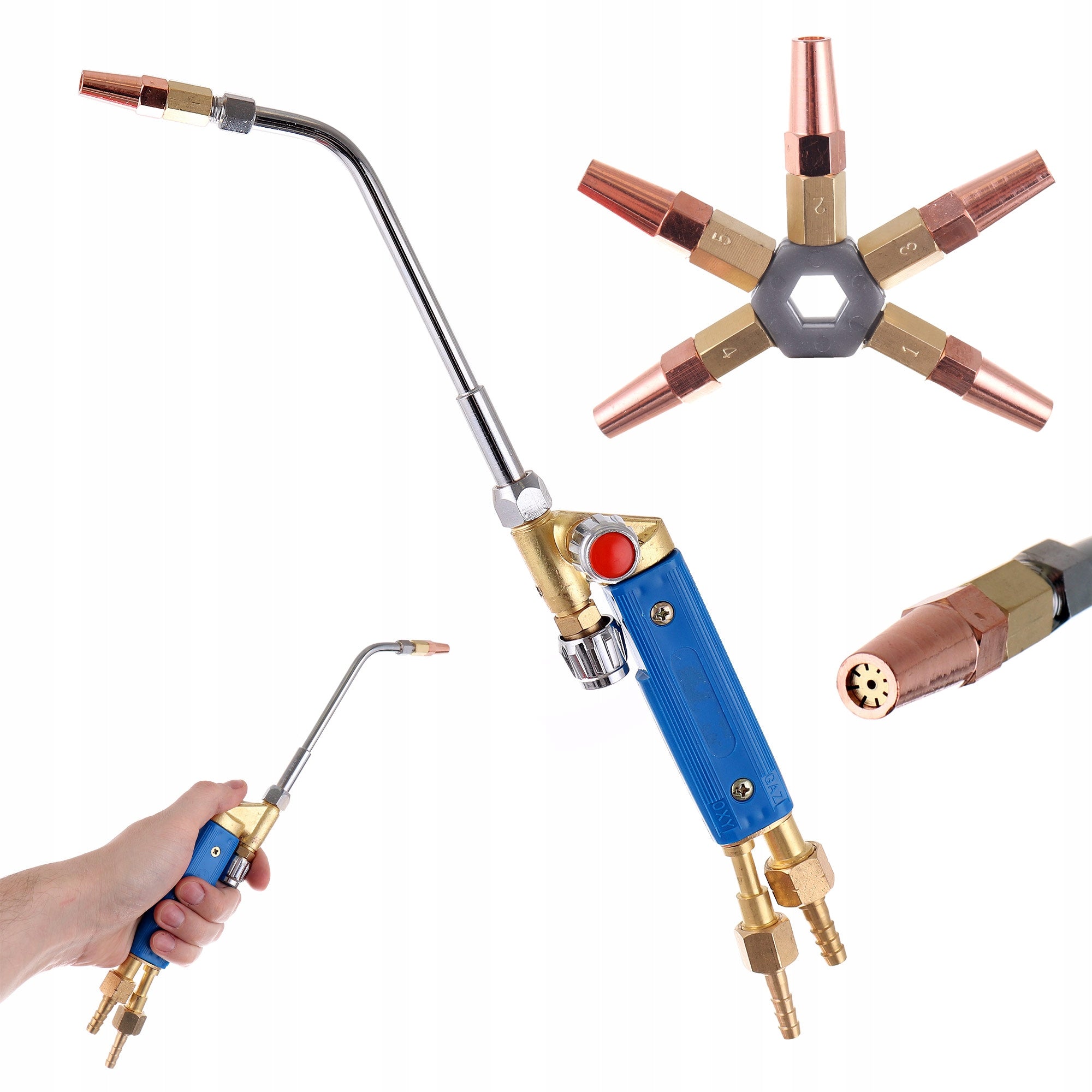 BURNER FOR BRAZING METAL HEATING PROPANE OXYGEN