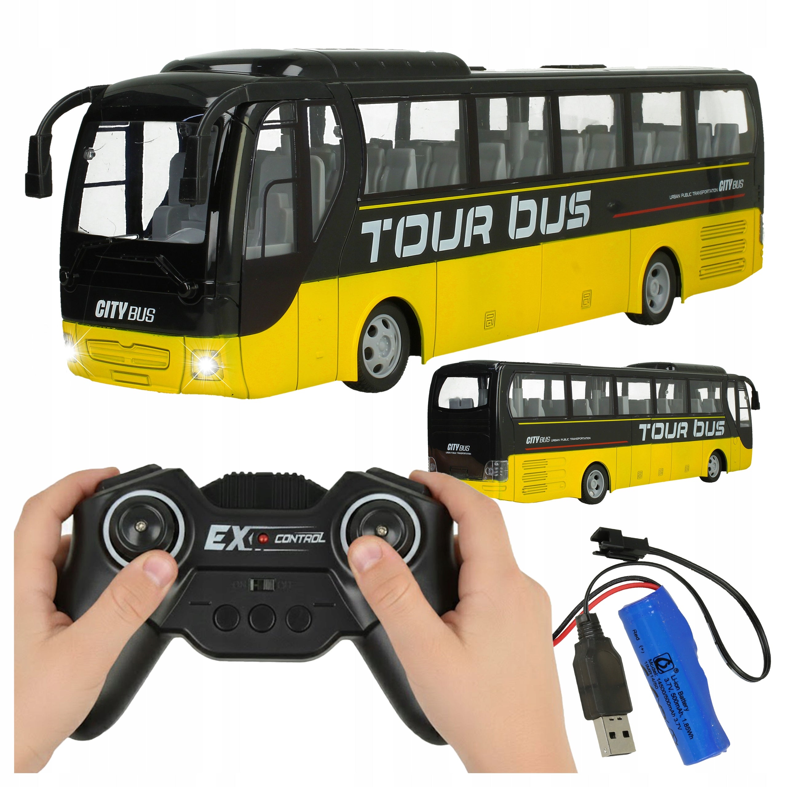 BUS remote controlled LARGE Coach Children's car AUTO WITH REMOTE CONTROL Packaging status original