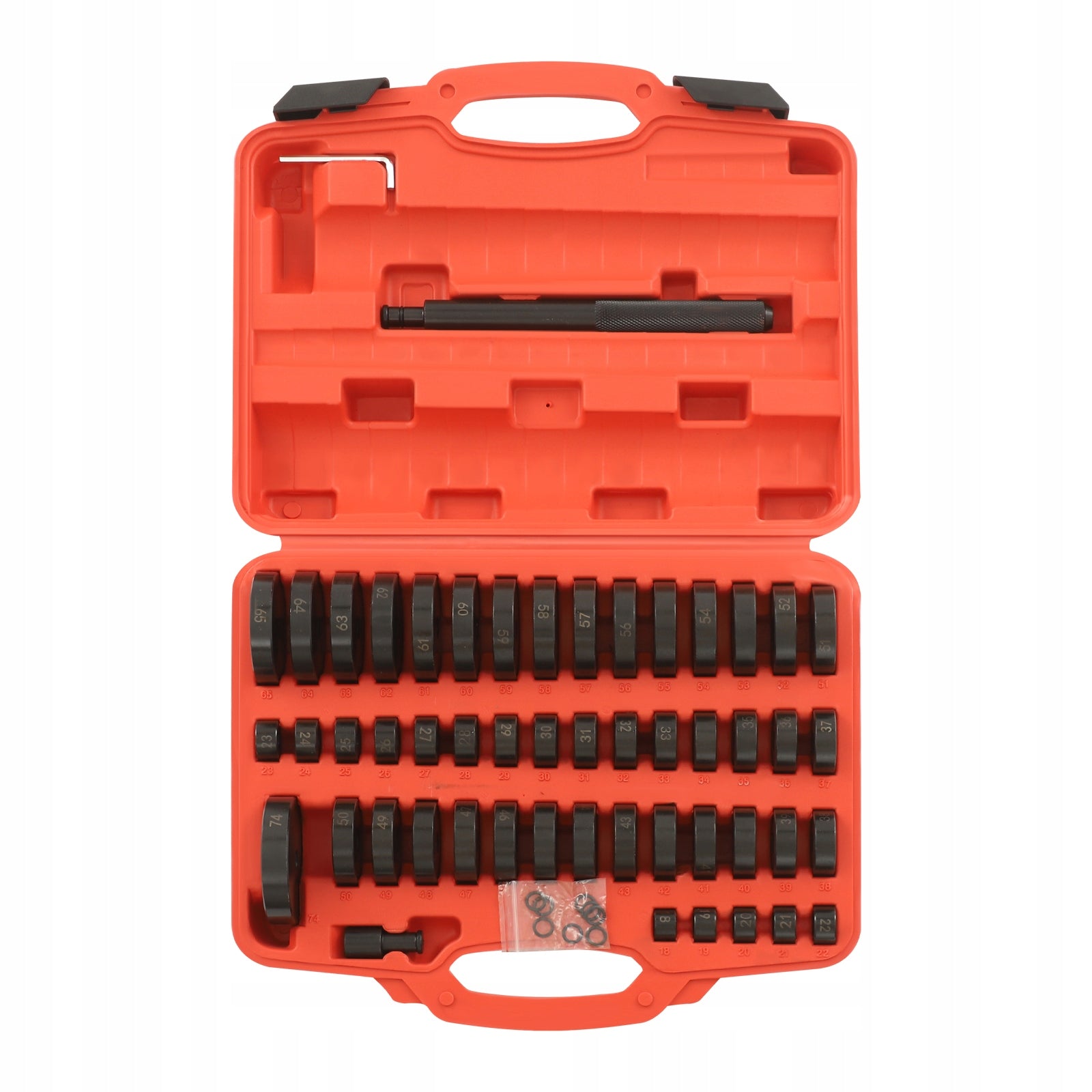 BUSHING DRIVER TOOL SET 51PCS BEARING RACE AND SEAL DRIVER SET WITH TOOLBOX