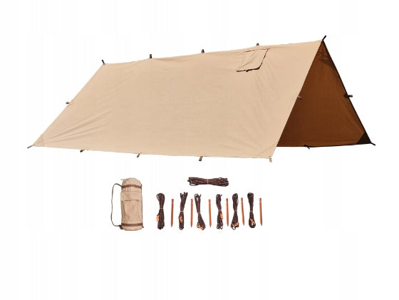 BUSHMEN HOT Tarp 3x3 Cotton Natural