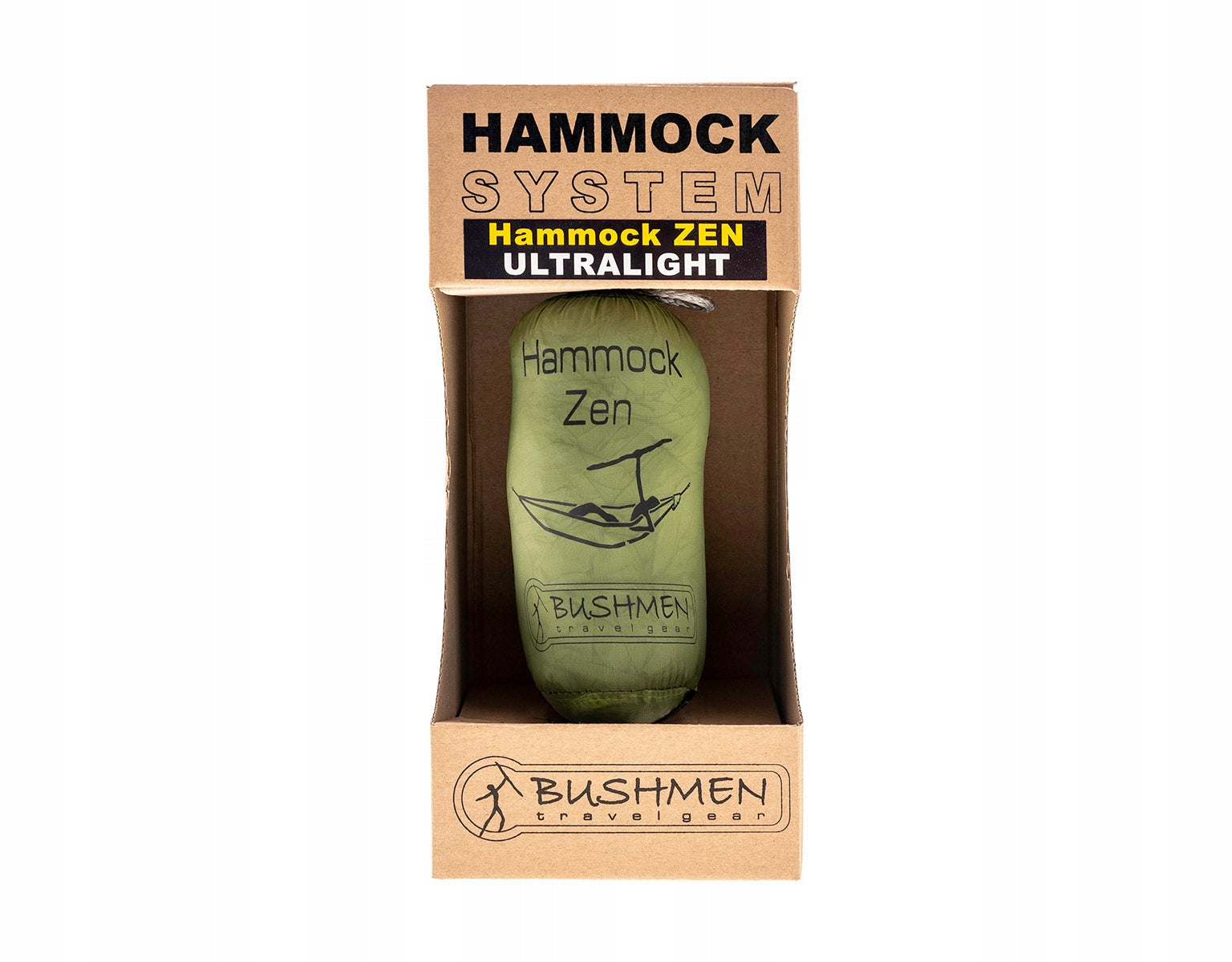 BUSHMEN ULTRALIGHT Hammock / green 3m x 1.45m Packaging status original