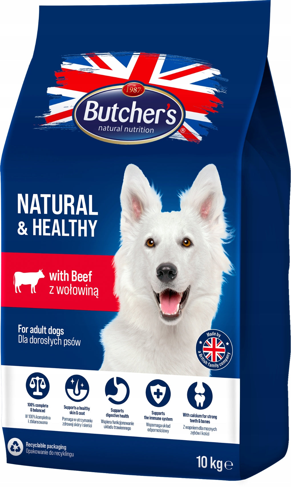 BUTCHER'S with beef 10kg - dry dog food