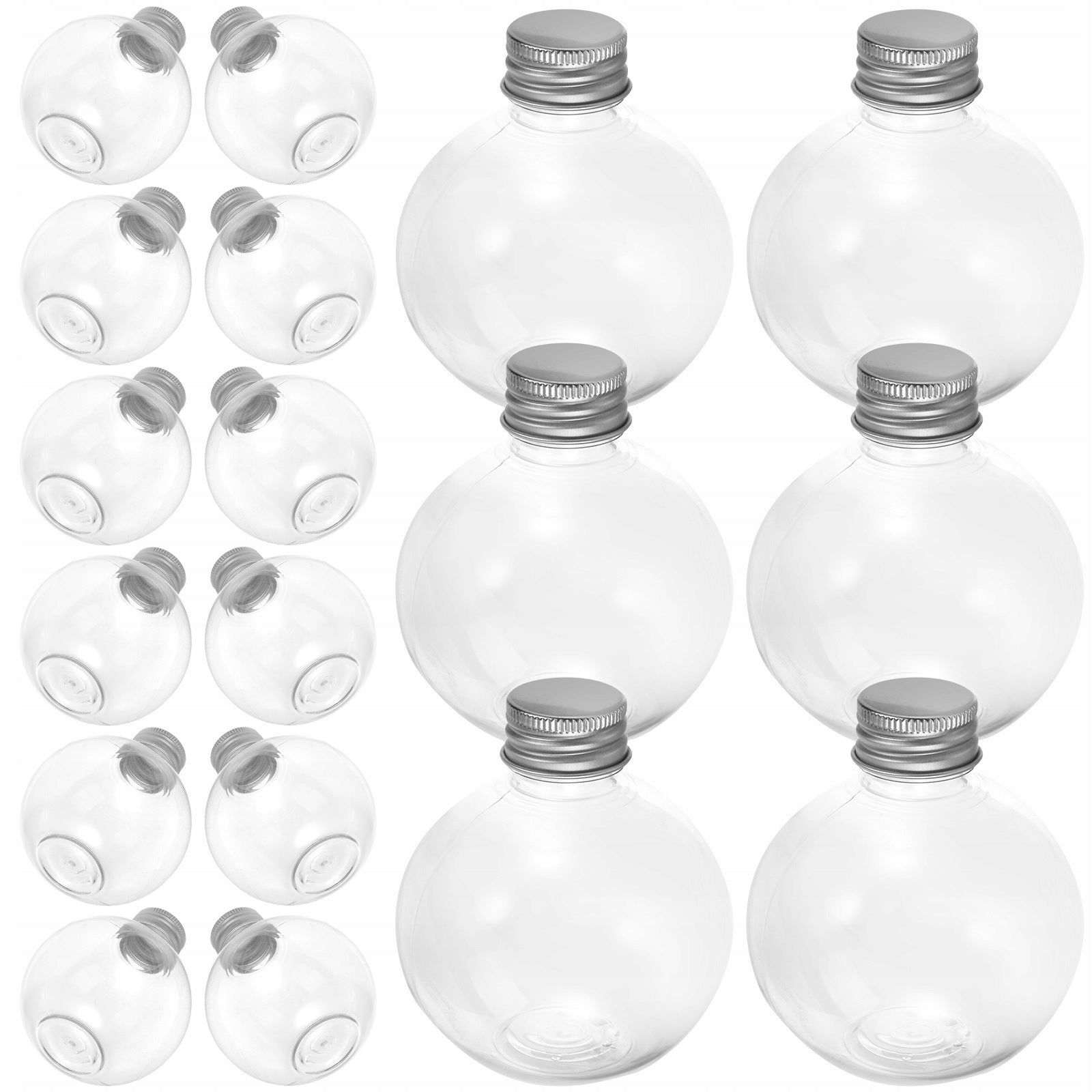 BUTELKI PLASTIKOWE PRZEZROCZYSTE 150 ML 25 SZTUK DO DEKORACJI Cylinder capacity 1 m3
