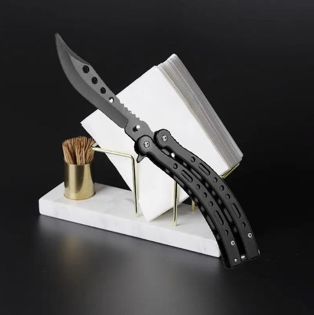 BUTTERFLY KNIFE BUTTERFLY BALISONG FOLDING BUTTERFLY CS:GO GIFT Brand no brand