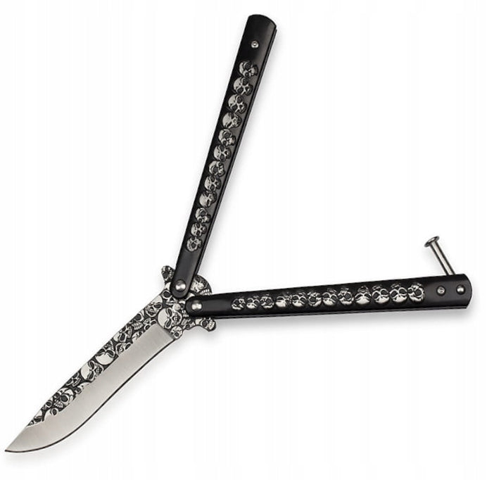 BUTTERFLY KNIFE FOLDING CS:GO SKULL FOR LEARNING Brand BSH ADVENTURE