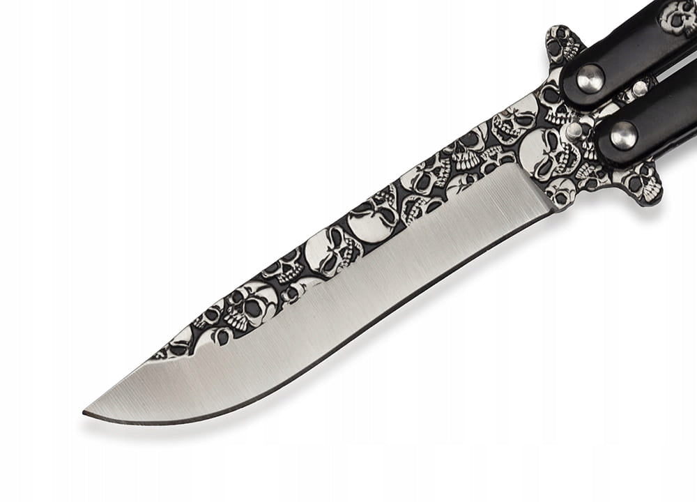 BUTTERFLY KNIFE FOLDING CS:GO SKULL FOR LEARNING Manufacturer code N496B