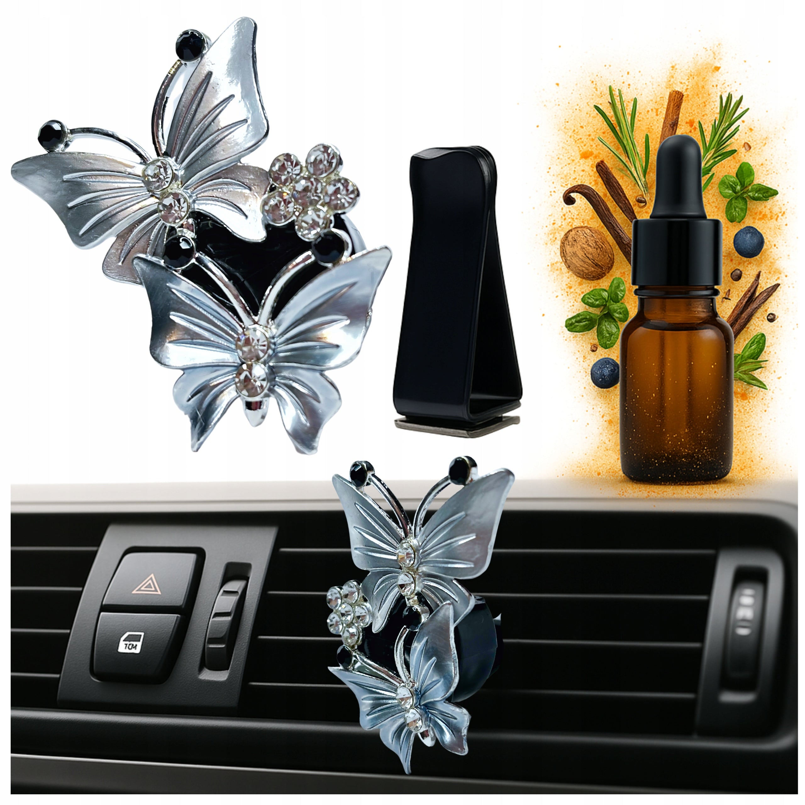 BUTTERFLY Oil Diffuser FRAGRANCE FOR CAR DECORATION FOR AIR SUPPLY grille
