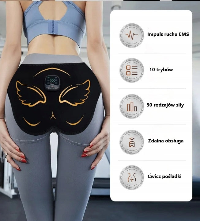 BUTTOCKS MASSAGER, ELECTRIC MUSCLE STIMULATION, BODY SHAPING Manufacturer code ELEKTROSTYMULATOR MIĘŚNI POŚLADKÓW