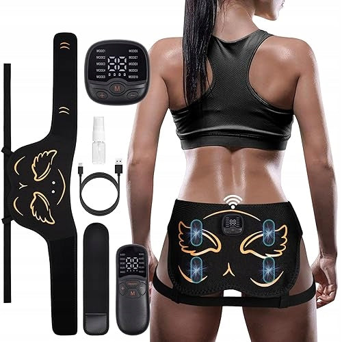 BUTTOCKS TRAINER EMS ELECTROSTIMULATOR 10 MODES FOR WOMEN metal