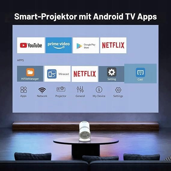 BW34 Mini Projector PYIER Android WiFi 6 Bluetooth 210° Full HD HDMI USB Brand no brand