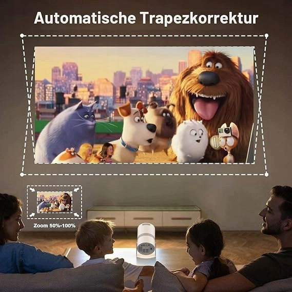 BW34 Mini Projector PYIER Android WiFi 6 Bluetooth 210° Full HD HDMI USB Model PYIER