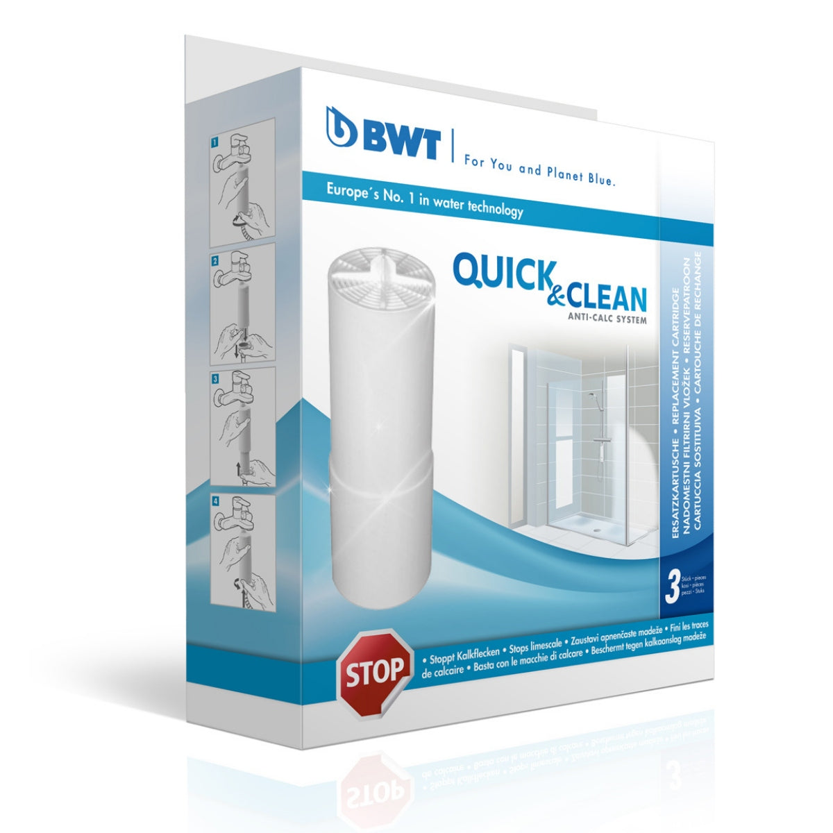 BWT Quick & Clean - replacement filter cartridge for shower filter