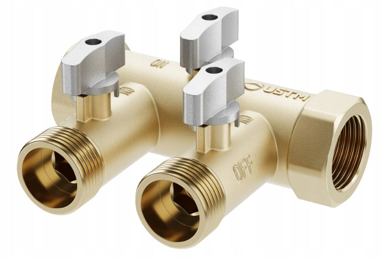 BYPASS MULTILINE 1" WITH VALVES USTM BRASS 1,2 KG SYSTEM VALVE
