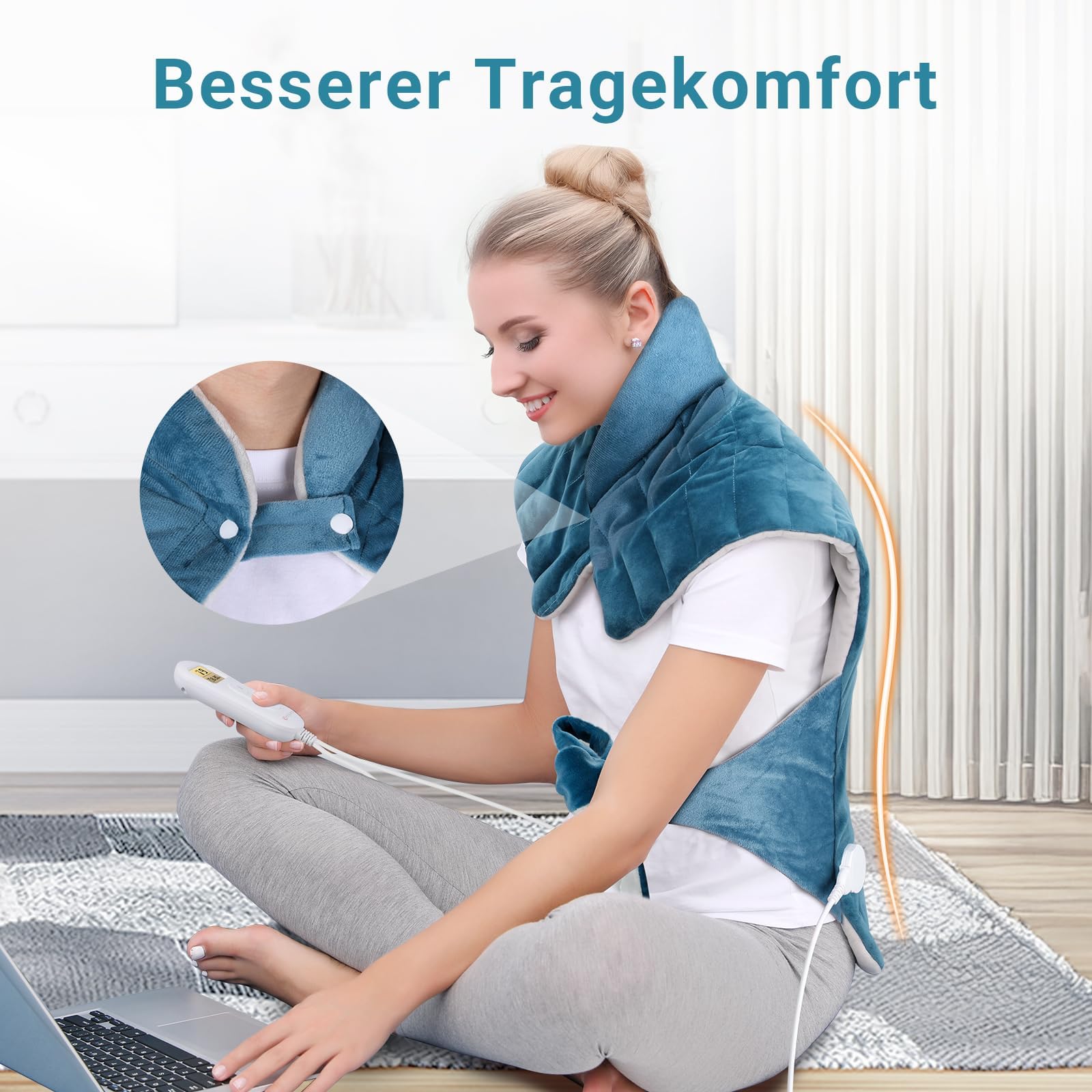 BYPASSING NECK HEATING PAD SHOULDERS BACK 85X53CM 120W COMFYTEMP Manufacturer code 5903357321420