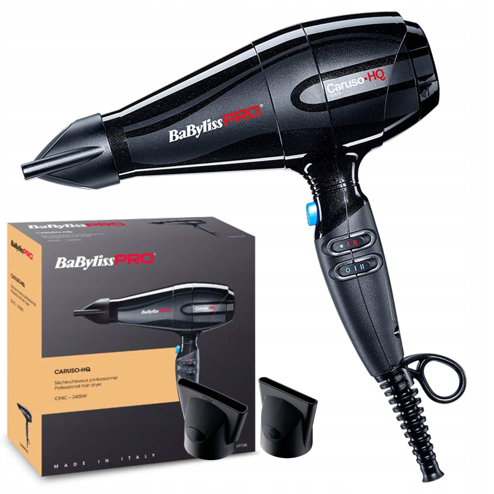 BaByliss Pro BAB6970IE Dryer CARUSO HQ 2400W Ionization