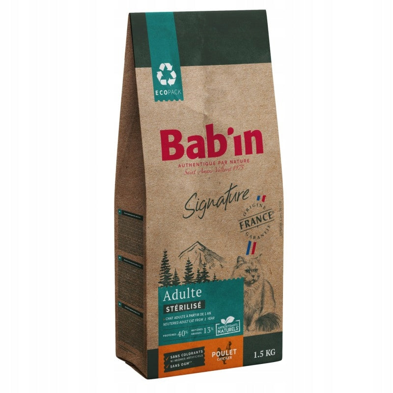 Bab'in Signature Neutered Adult Cat Chicken 1,5kg