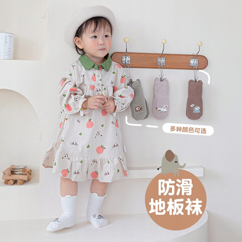 Baby Autumn and Winter Combed Cotton 0V Floor Socks