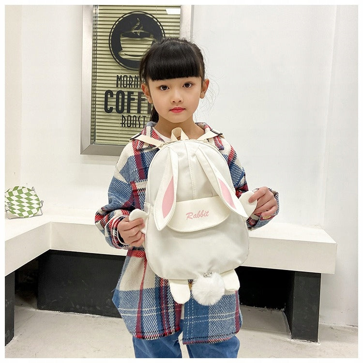 Baby Backpack Single Chamber Rabbit WHITE Bunny Small For Trip Packaging status original