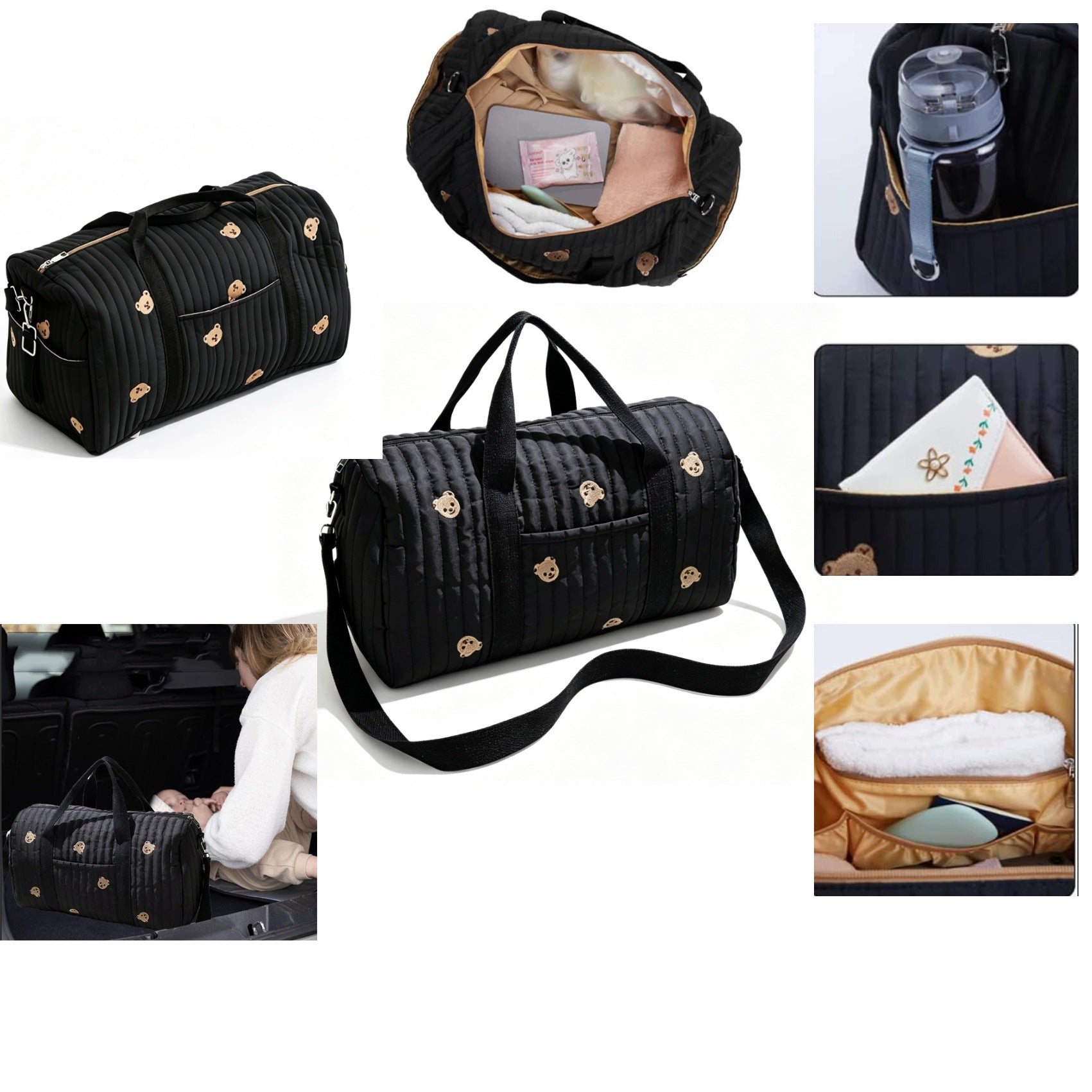 Baby Bag Mom Diaper Bag Stroller Bag In Bowl Organizer Large
