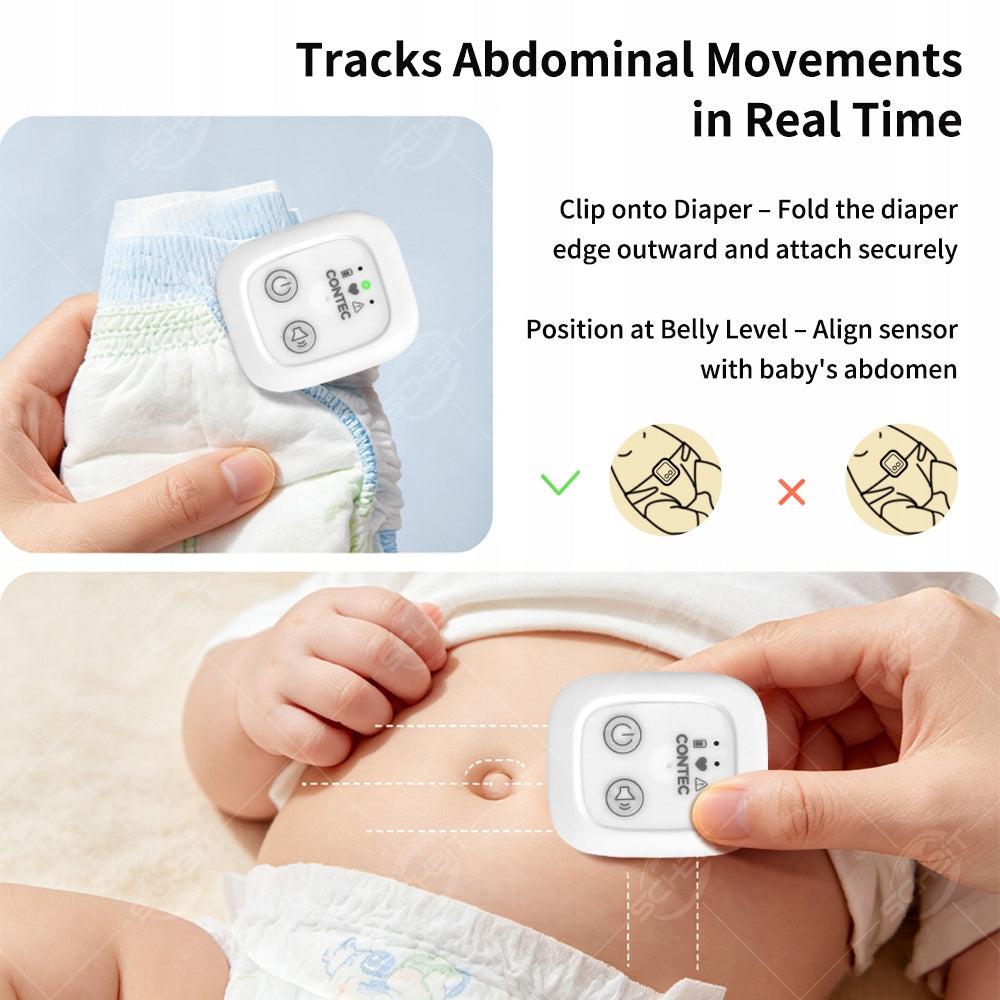 Baby Breathing Movement Monitor – Non-Contact Sensor, Real-Time Alerts Manufacturer code CT021