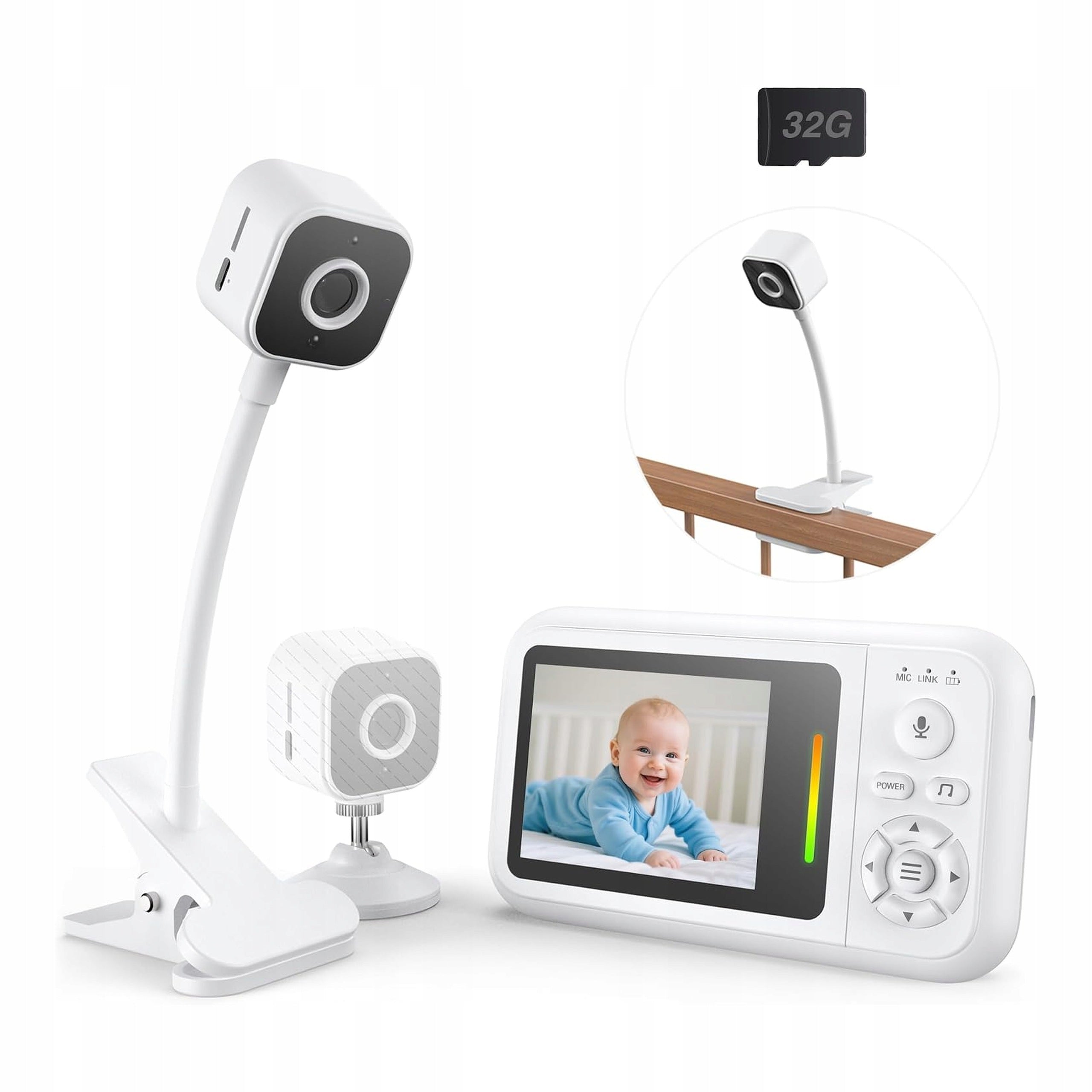 Baby Camera 1080p Baby Monitor Without WiFi Night Vision