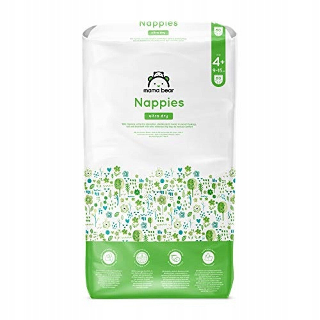 Baby Diapers Mama Bear Ultra Dry Size 4+ 80 pcs 9-15kg