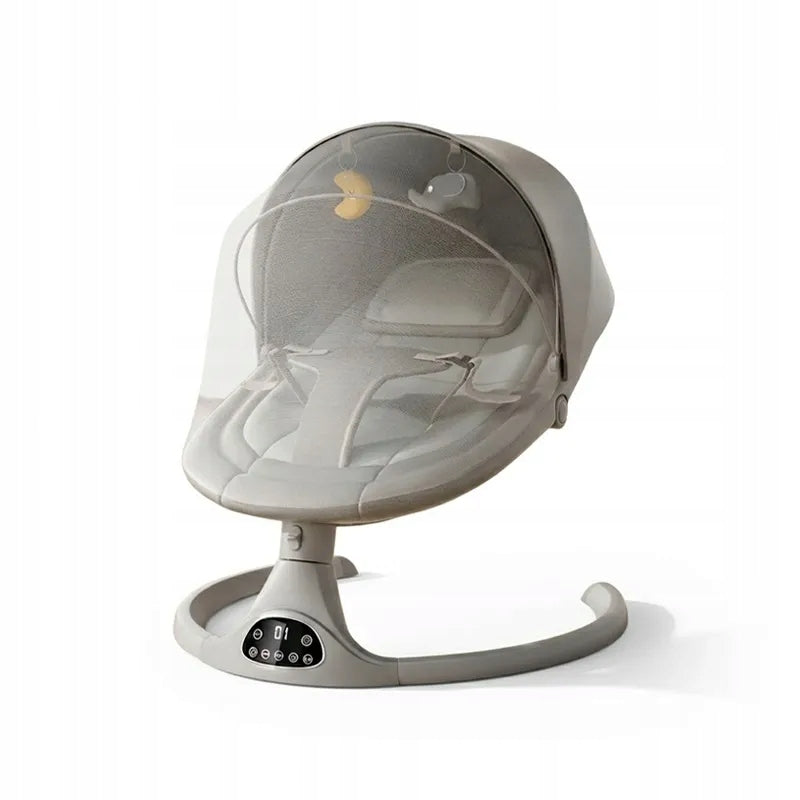 Baby Electric Rocker Deckchair Bluetooth Remote Control 5 Modes Grey