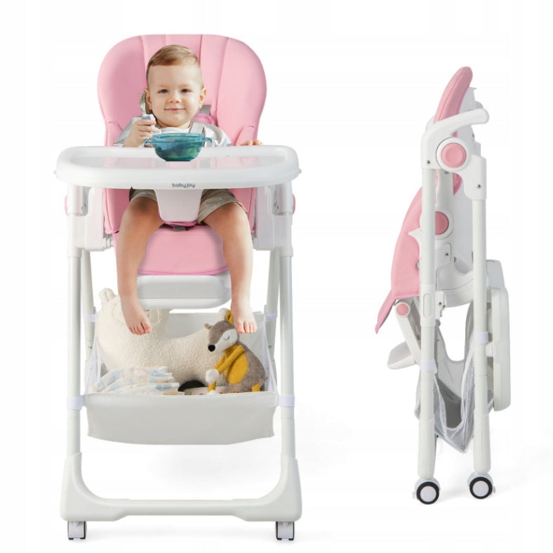 Baby Feeding Chair FOLDING Adjustable Footrest Brand Costway