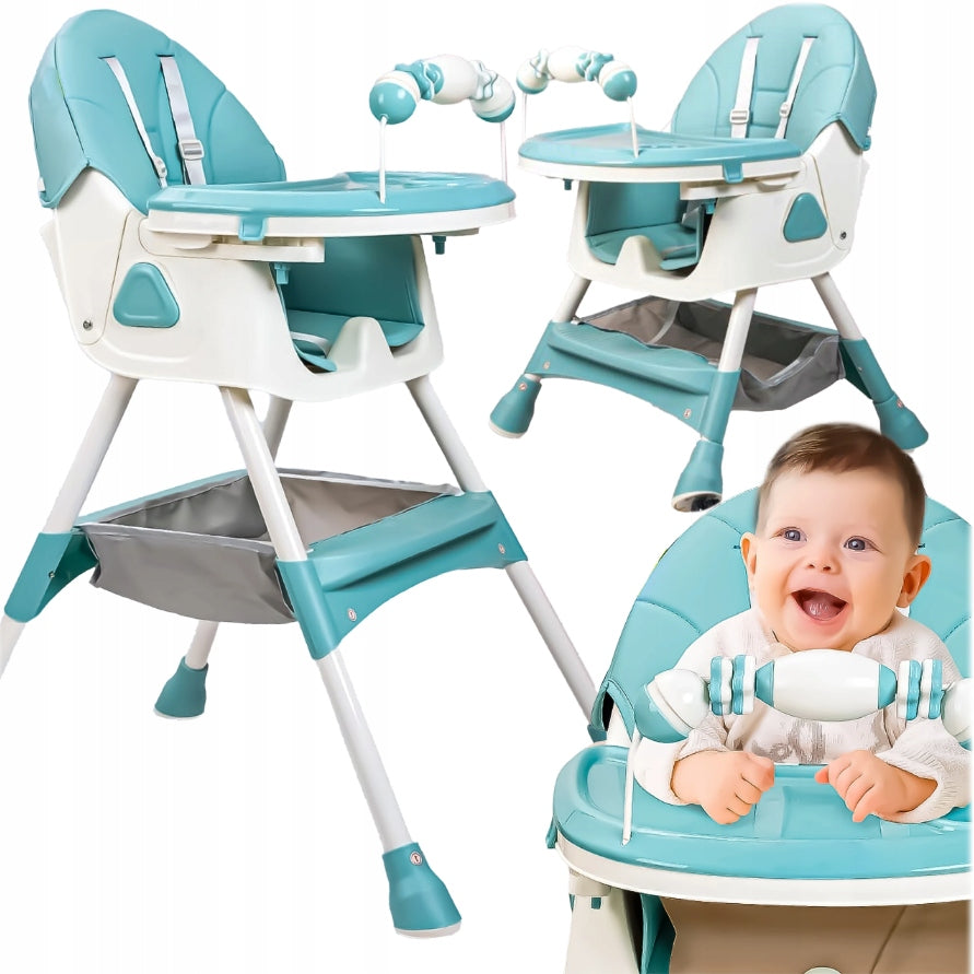 Baby Feeding Chair for Kids 3in1 Tray Table Seat Straps Brand no brand