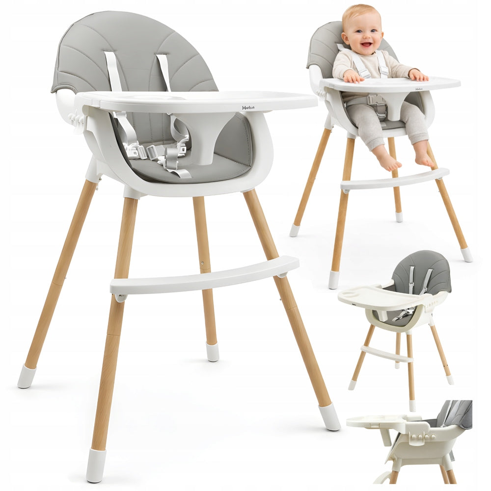 Baby Footrest Feeding Chair Adjustable 3in1 Tray Pillow