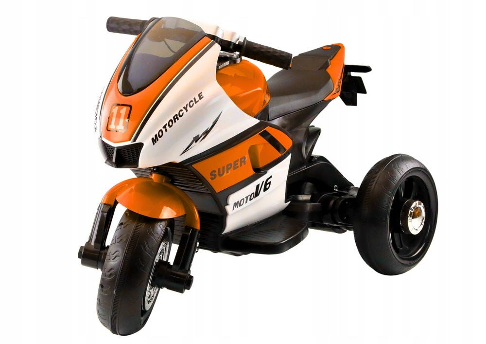 Baby Gift Orange Tricycle Motorcycle with LED and MP3 Brand LEAN Toys