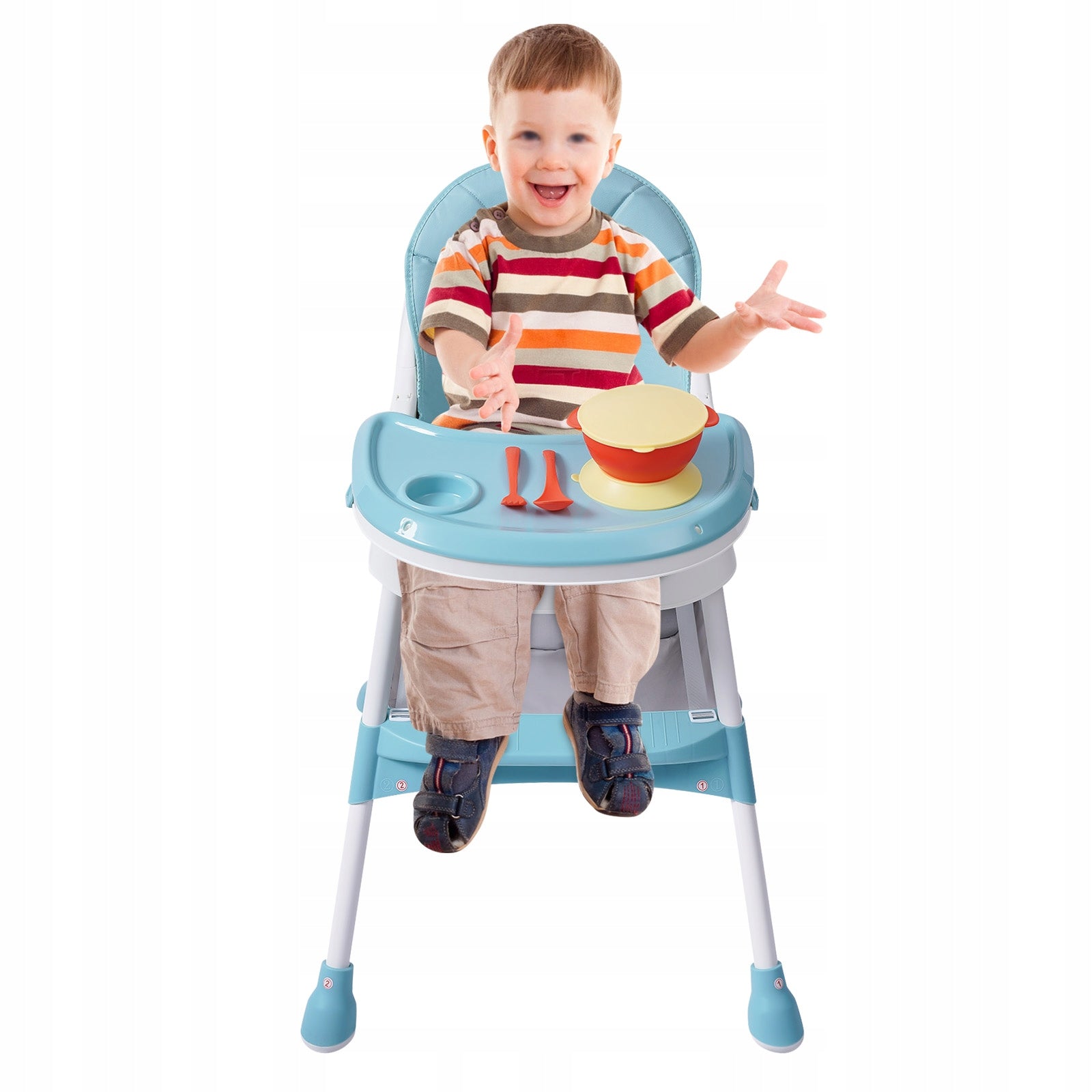 Baby High Chair,2-in-1 Green High Chair for Babies with Footrest 78*60*94cm Packaging status original