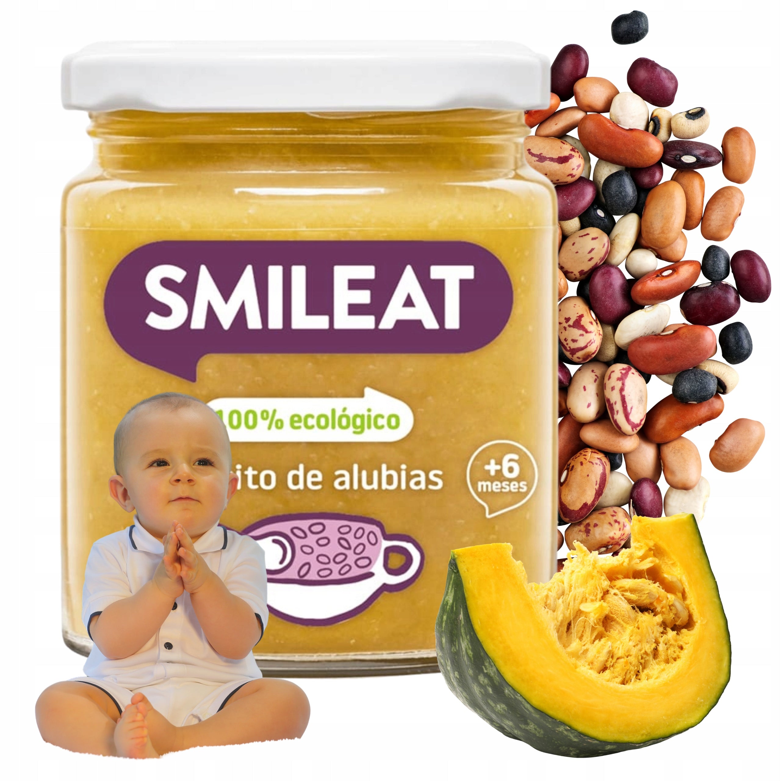 Baby Lunch Ragout With Beans Ecological Jar 6m+ 230G Smileat
